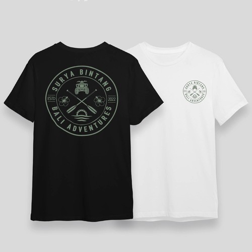 vintage bali jungle rafting Design by mañana_art