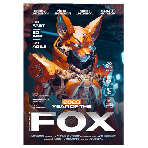 Design di Life360 2023 Year of the Fox Poster di CREA CO
