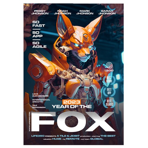 Life360 2023 Year of the Fox Poster Design by CREA CO