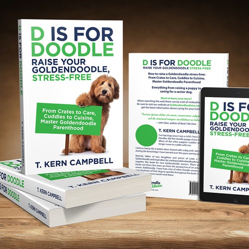 Help Keep Puppies Out Of Shelters - Book cover needed to help new Dog parents! Design by Sherwin Soy