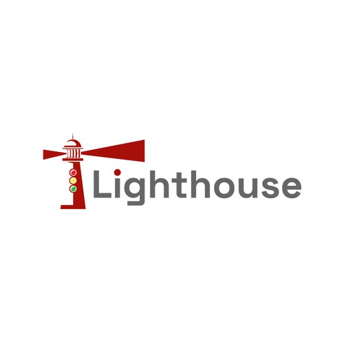 Designs | Design logo of a lighthouse spotlighting a traffic signal ...