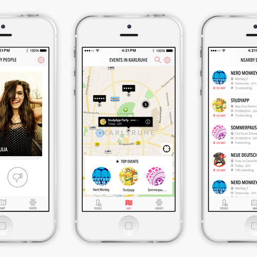 Great Simple/Clean Design for Event + Hot-Or-Not App Needed! | App ...