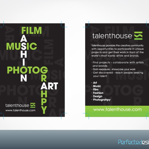 Designers: Get Creative! Flyer for Talenthouse... Design by Perfectedesigns