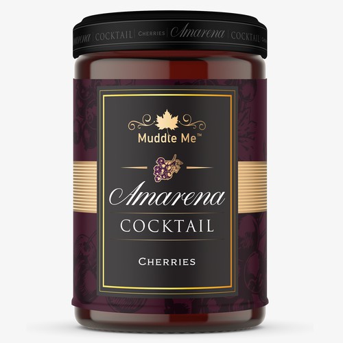 Label For Classy Cocktail Cherry Design by ADD778