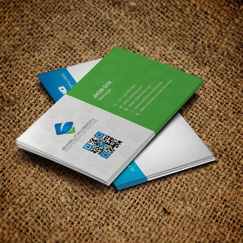 Business Card to represent THREE Service Divisions Design by Twin Ashek Masum