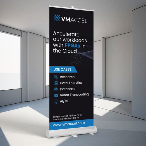 pull up banner needed for tech company Design by Sketch Media™