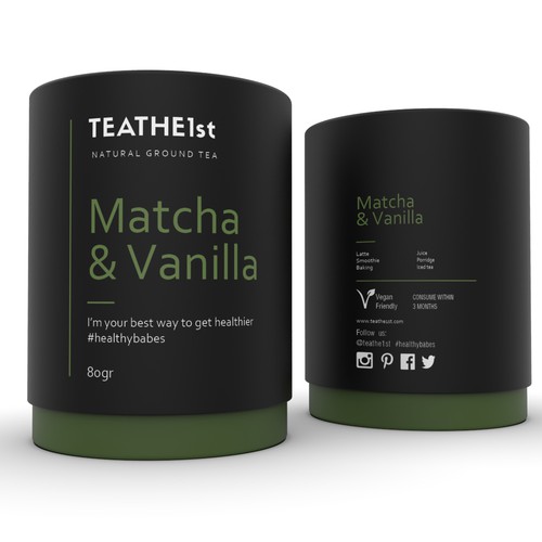 Download Design A Paper Tube Packaging For Teathe1st Psd Mockup Provided Product Label Contest 99designs PSD Mockup Templates