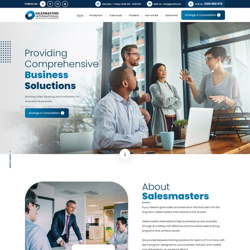 Design Create an engaging website for a world leading sales consulting company di Webwooter™