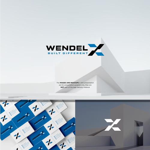 Luxury Logo Design for Wendel X — A Premium Construction Brand Built Different Design by odeeco