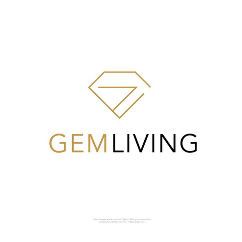 Geometrical, minimalist, modern brand design for Gem Living Design by irawanardy™