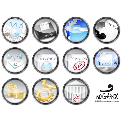 Help IPS Invoice Payment System with a new icon or button design デザイン by NoGraphix