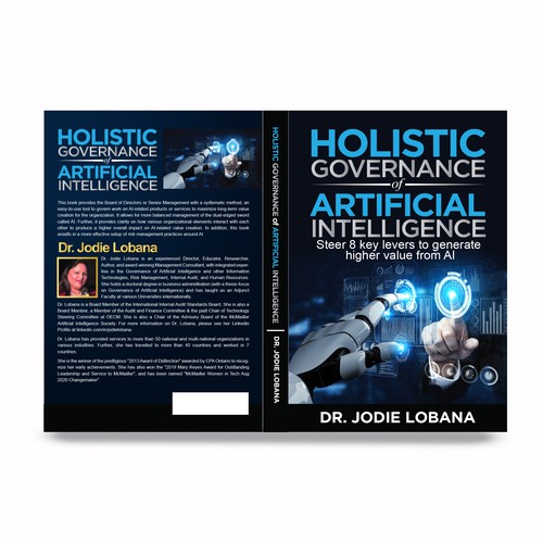 Man and Machine interaction - Book cover needed for Governance of Artificial Intelligence Design von anisha umělec