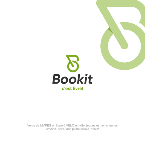 BOOKIT Genève, c'est livré! Livres en ligne livré à vélo! Design von JvMORE