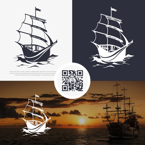 Logo for an Historical Exhibition: Sailing Through Time -Historical Echoes in a Digital Logo Design by LuxuryDesign