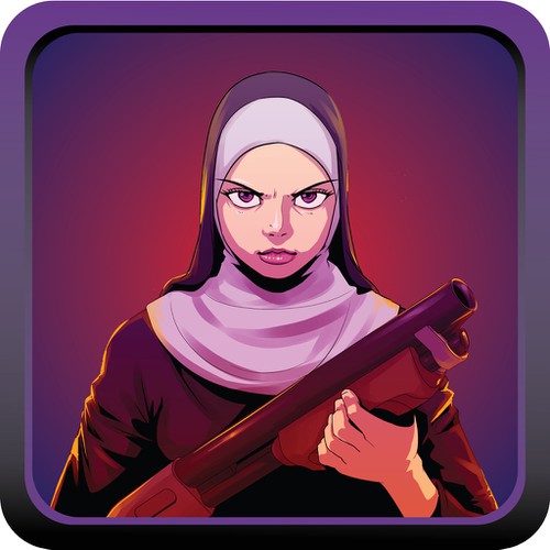 New icon for nuns fighting with monsters game Réalisé par nana7
