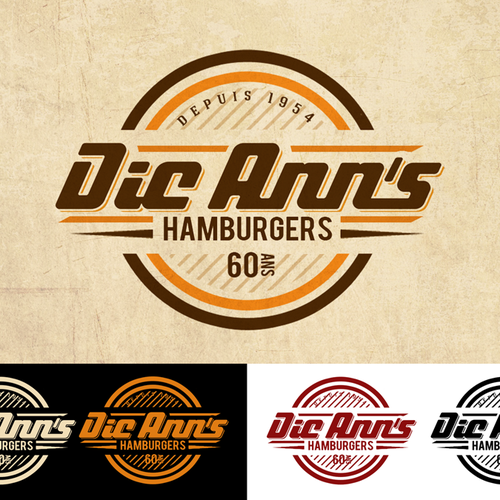 Since 1954 famous montreal restaurant anniversary logo. Will be seen by Millions Design by NextLevelSES