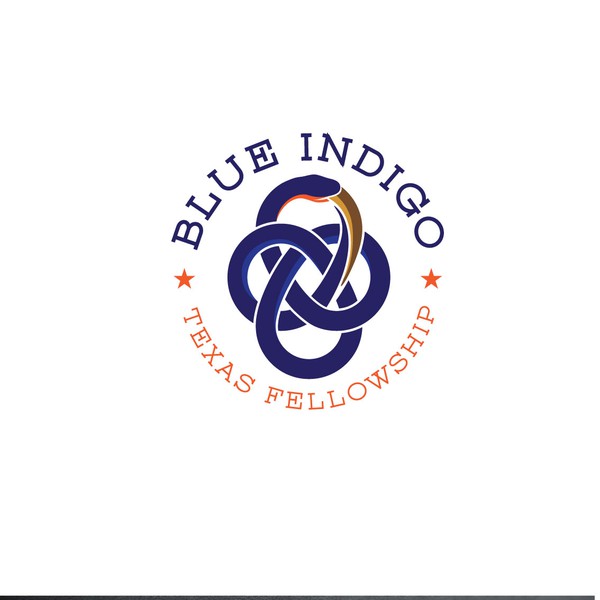 Bold logo for Fellowship Org. - Blue Indigo from Texas