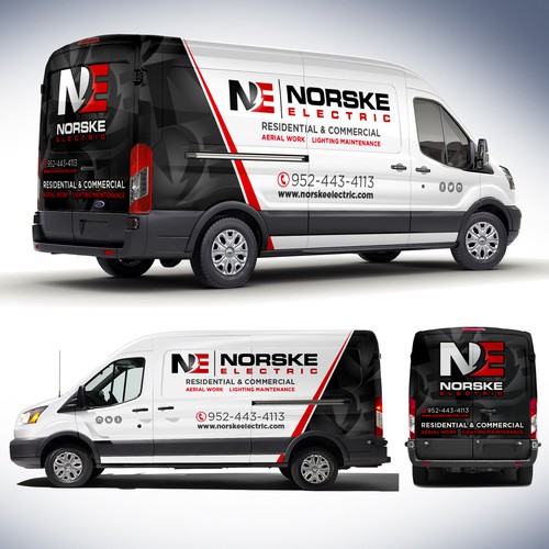 Van Wrap for Electrical Company - Logos and Specs attached! Design by J.Chaushev