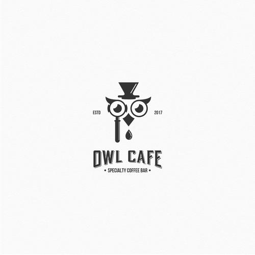 a new coffee shop logo design "owl cafe" Diseño de siasArt