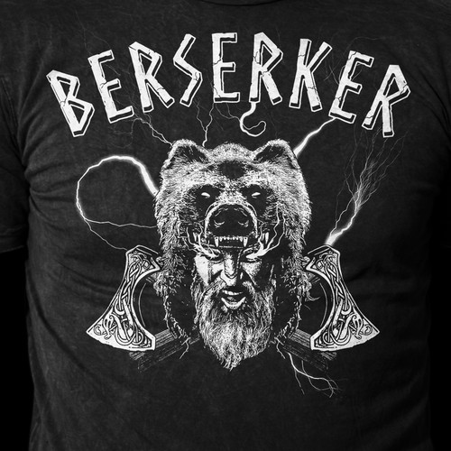 Create the design for the "Berserker" t-shirt Réalisé par KYLAR