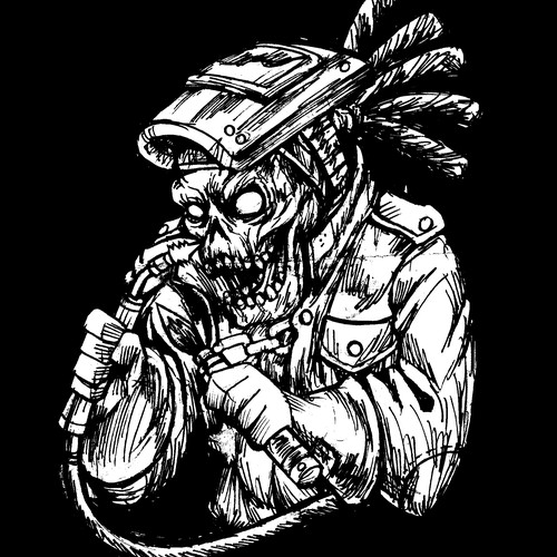 Welders Shirt Design With Skull Grinning and Welders Helmet Réalisé par wiwid wijayanto