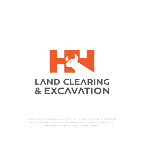 LOGO AND LETTER HEAD FOR H&H LAND CLEARING AND EXEXCAVATION Design réalisé par Roadpen