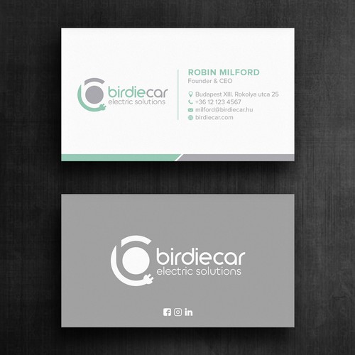 business card for company called birdie Design by Felix SH