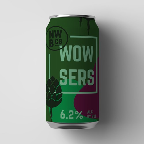 Hop Forward beer label Design by PolinaM