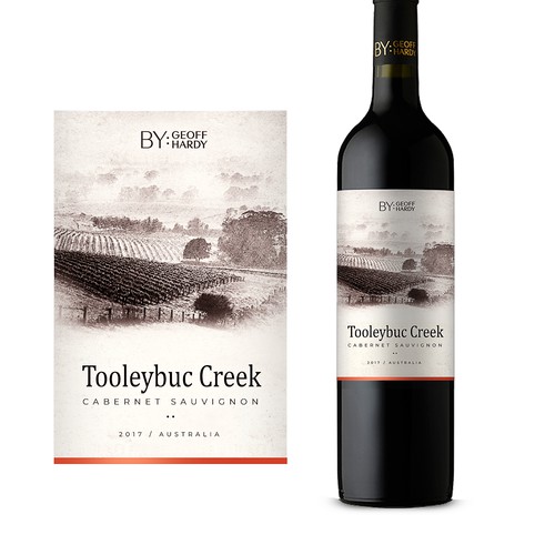 Australian Wine Label - Tooleybuc Creek Design by Despect