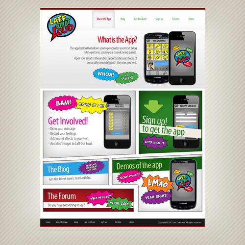 Design di Help Laff Out Loud Application with a new website design di Ike A.