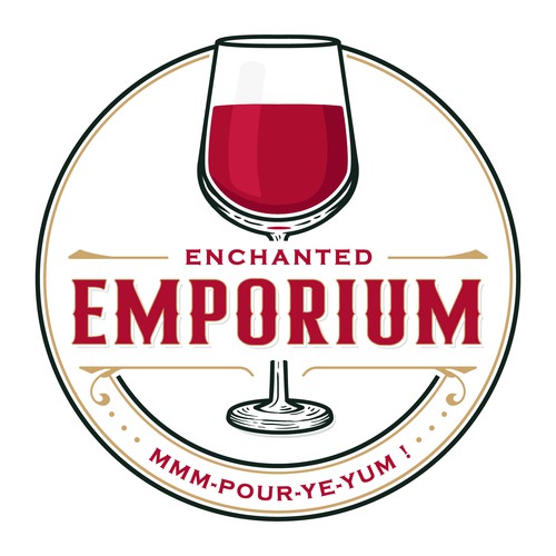 Enchanted Emporium. A casual wine bar. Design por Fortunic™