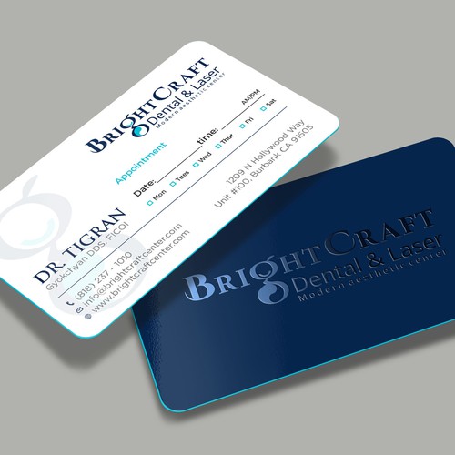 RENEXITさんのModern Dental and Medical SPA business cardデザイン