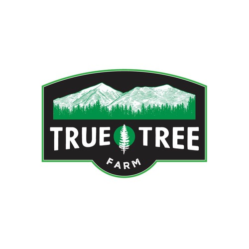 Organic logo for high elevation tree farm in Arizona. Design by indra kh