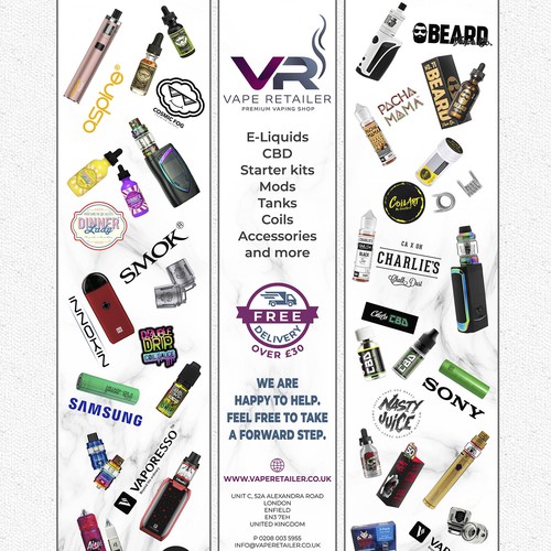 3 Piece Window Poster For My Vape Shop Brand Poster Contest 99designs