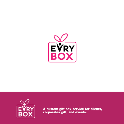 Subscription box logo for shipping and brand recognition Design by RarePixel™