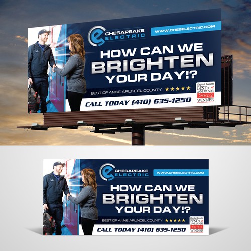 Chesapeake Electric Billboard Design by RED DOT