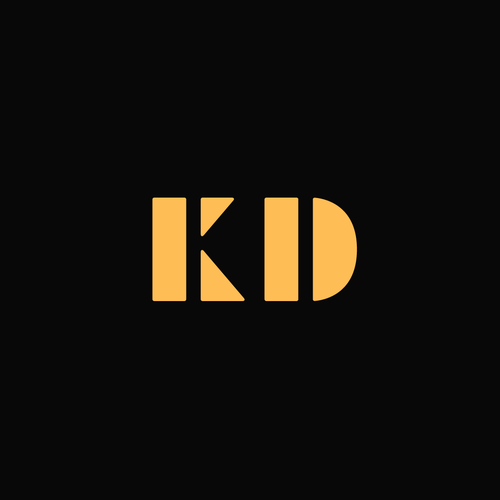 KD Monogram Logo Design by dannyd021