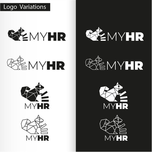 Create an awesome logo for myHR, the #1 HR Software in Luxembourg ! Design by M.I.Thomson