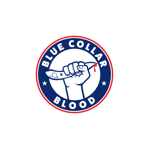 Blue Collar Blood - We need a logo for our hidden belt buckle knifes for blue collar America!! Design by jagokandank