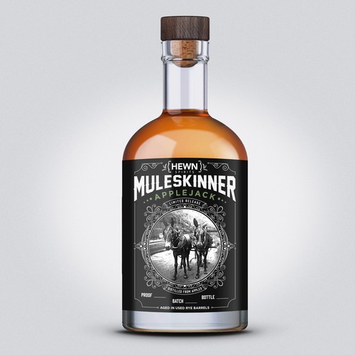 Design Design a Applejack Whiskey Label for my distillery por metaXsu