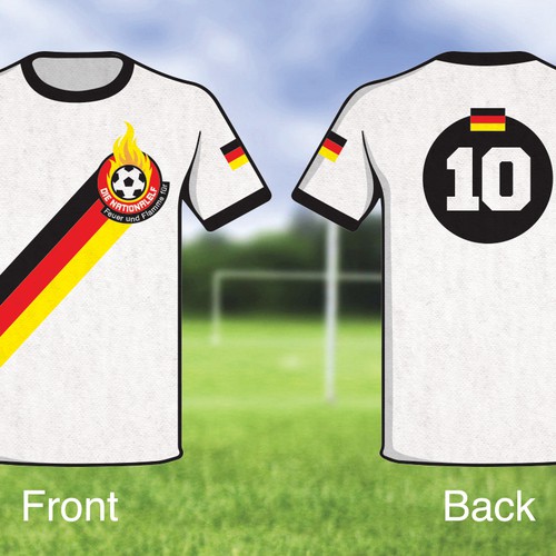 Football! World Cup! Summer! But hey ... what to wear? The alternative german football jersey! Design by Cuichi