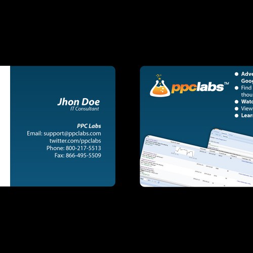 Business Card Design for Digital Media Web App デザイン by Priyo