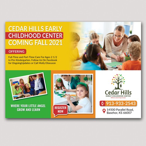 Half Page Flyer for Preschool Design by Graph Webs