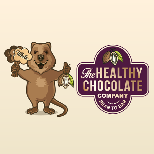 The Healthy Chocolate Company needs our happy mascot to be drawn and immortalised. Design by The Magical