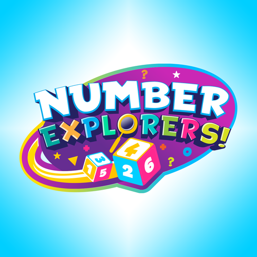 Number Explorers! Logo - Kids Educational Math Show Design by Night Hawk