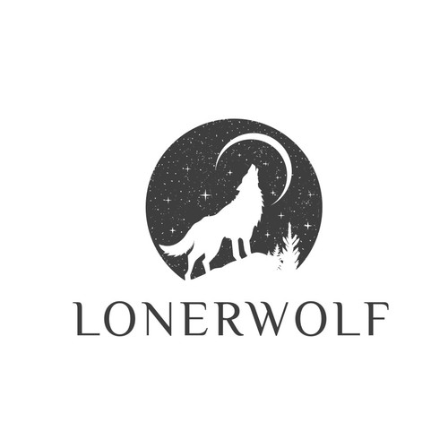 Wolf Sun/Moon Logo For Spiritual Website Design by MagesticD