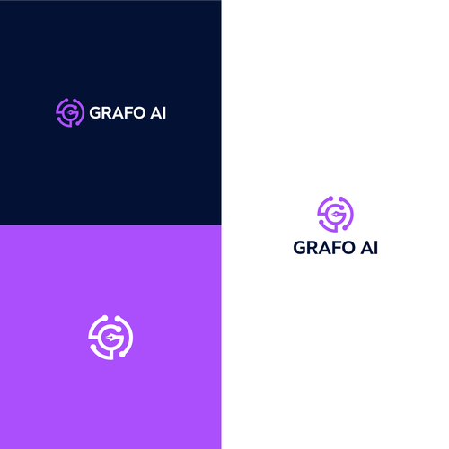 GrafoAI | Artificial Intelligence Writer Logo Design by FC.