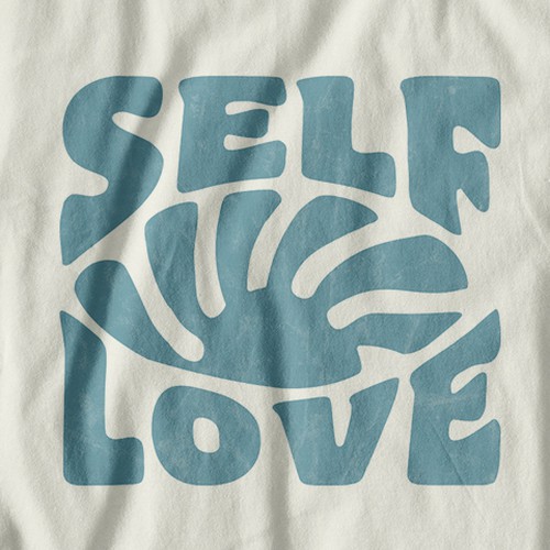 SELF LOVE MERCH T-SHIRT Design by Replika_