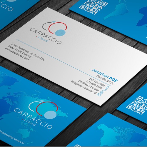 Give more muscle to research with graphic ID for CARPACCIO.cloud Design by DesignsTRIBE