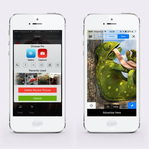 Award winning design for best in class mobile app PicsArt Design by Dedy S